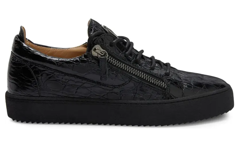 Giuseppe Zanotti Frankie Sneakers mit doppeltem Reißverschluss – Schwarz (RU00010136)