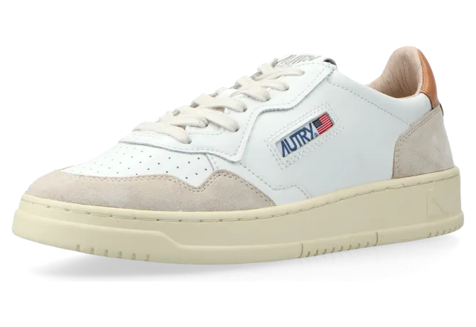 Autry Medalist Low W (leat / suede white / sandstorm) – AULWLS76 (2)