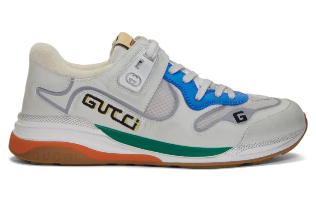 Gucci White Ultrapace Sneakers (592345 02JM0)