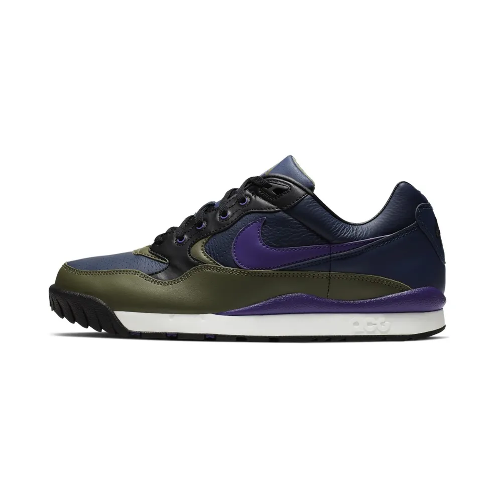 Nike Air Wildwood Acg Blue “Midnight Navy / Medium Olive / Sail / Court Purple” (AO3116-400)