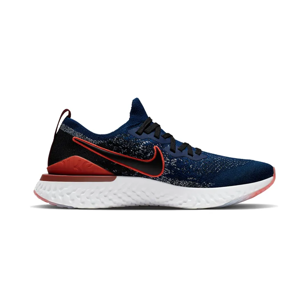 Nike Epic React Flyknit 2 Rabid Panda Blue Void/Habanero Red-Team Red-Black (CJ0770-400)