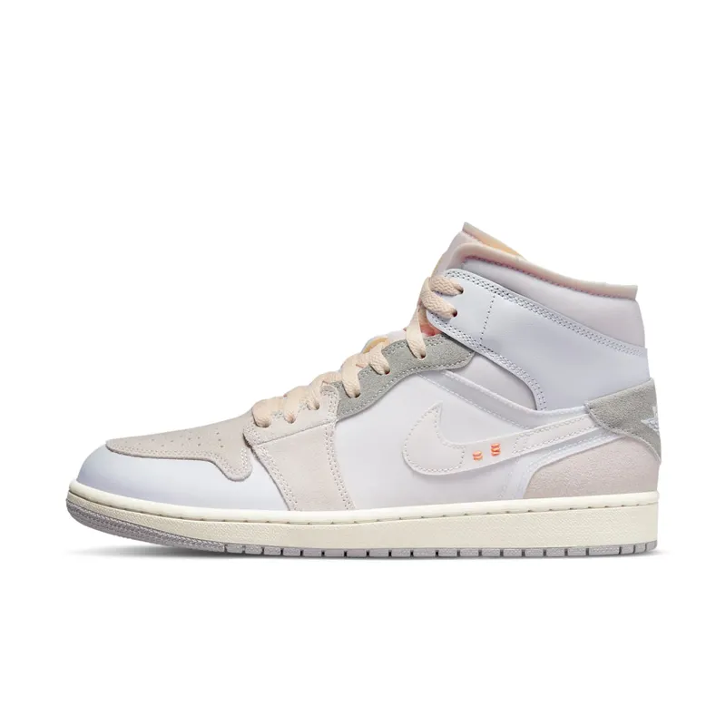 Jordan 1 Mid Inside Out White Grey (DM9652-100)