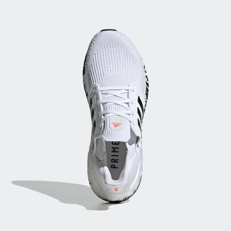 adidas Ultra Boost 20 Cloud White Core Black (W) Cloud White/Core Black/Signal Coral (EG1370)