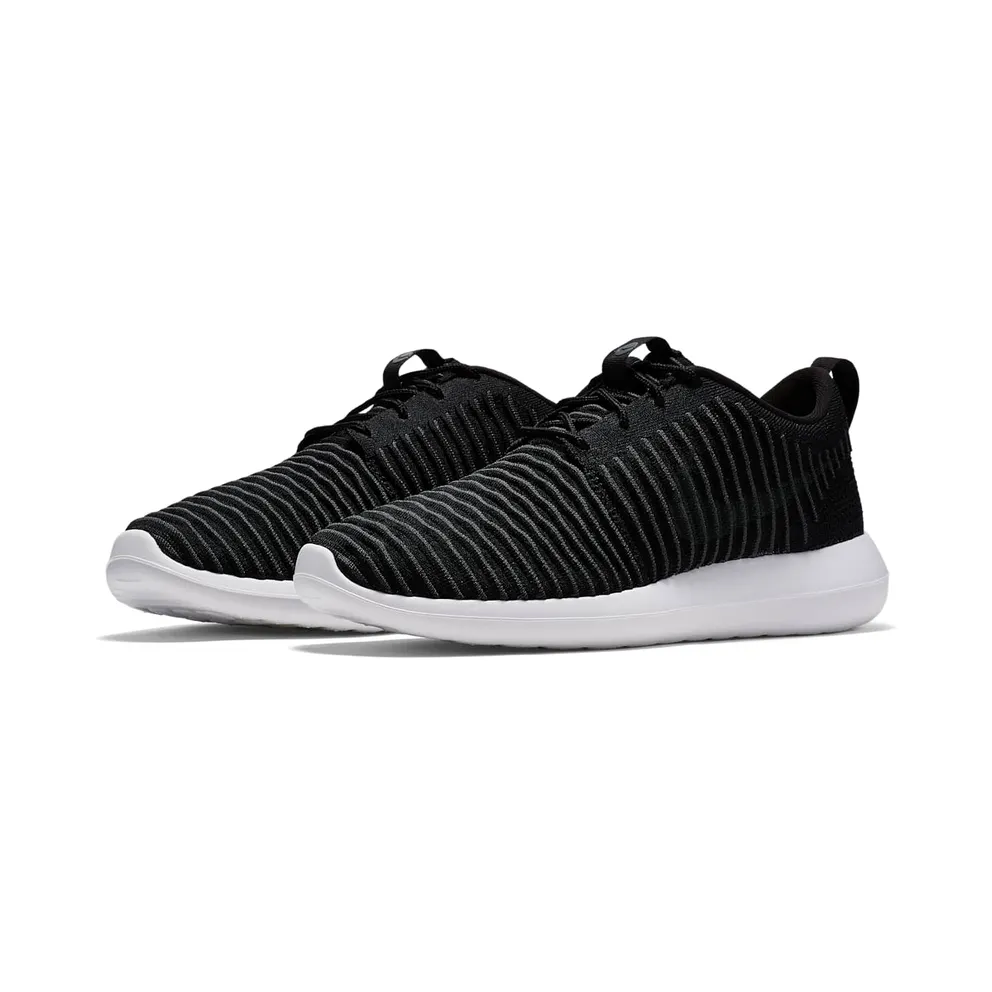 Nike Roshe Two Flyknit Black/Dark Grey-White-Volt Black/Dark Grey-White-Volt (844833-001)