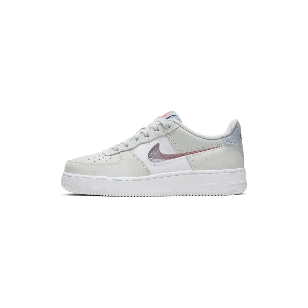 Nike Air Force 1 LV8 Pure Platium (GS) Pure Platinum/White/Hyper Crimson (CJ4093-001)