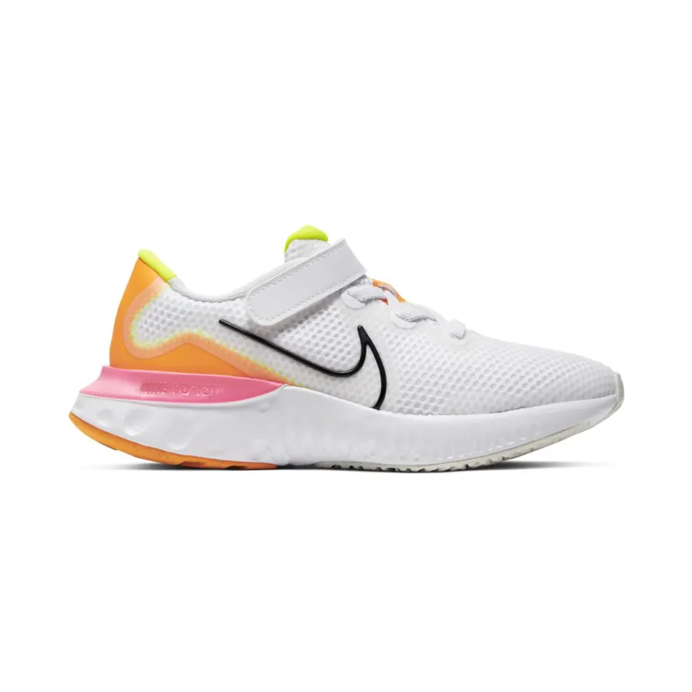 Nike Renew Run White Pink Blast (PS) White/Platinum Tint/Pink Blast (CT1436-100)