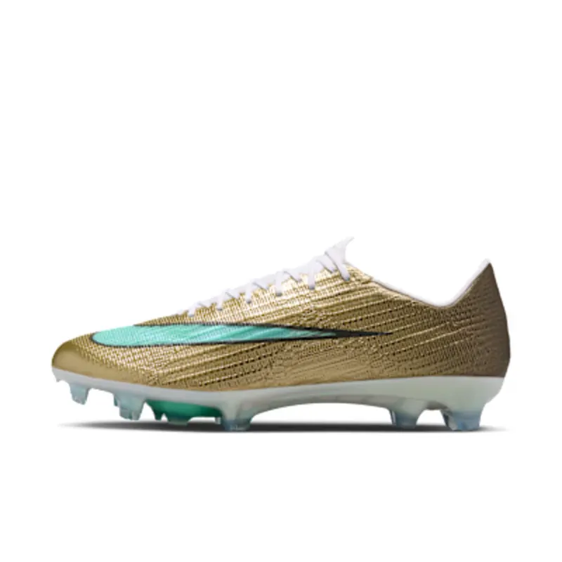 Nike Mercurial Superfly 11 Elite ‘Kylian Mbappé’ Firm-Ground Low-Top “Metallic Gold/Green Glow” (IO3791-701)
