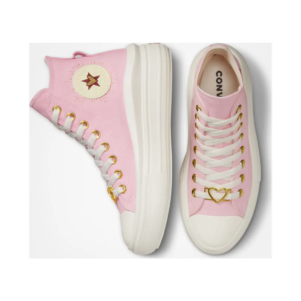 Converse Chuck Taylor All Star Move Platform Hearts Sunrise Pink/egret
