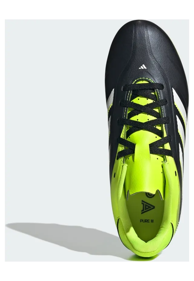 adidas Copa Pure 3 Club FG/MG Core Black Cloud White Lucid Lemon (JR2905)