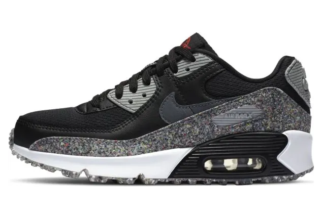 Nike Air Max 90 SE GS ‘Space Hippie’ Black/Light Smoke Grey/White/Smoke Grey (CQ9909-001)