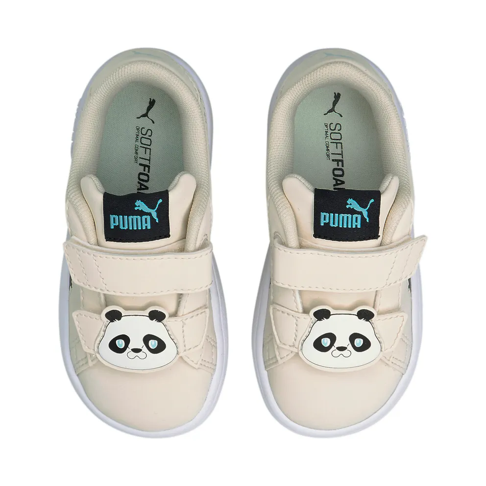 Puma Smash v2 Summer Animals babysneakers Black/White (36878902)