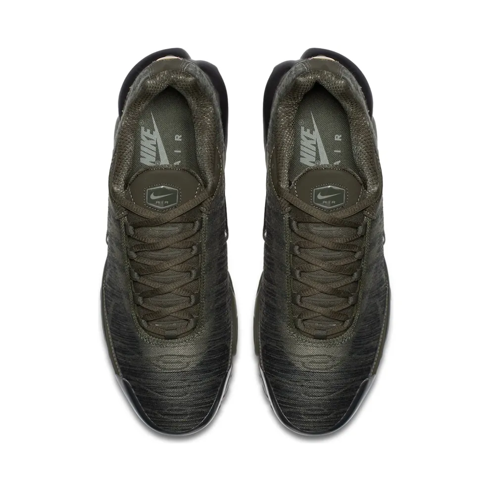 Nike Air Max Plus Jacquard “Cargo Khaki / Black / Light Bone / Dark Stucco” (845006-300)