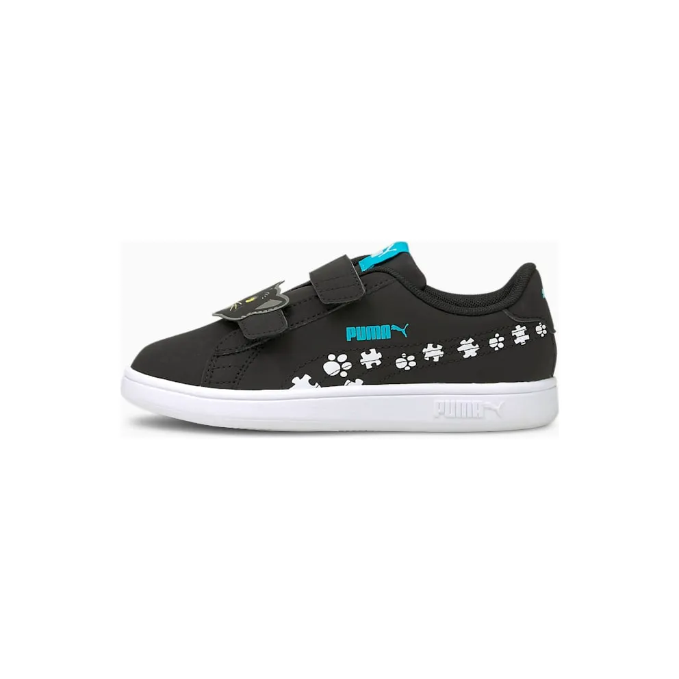 Puma Smash v2 Summer Animals Kids White/Black (368788-01)