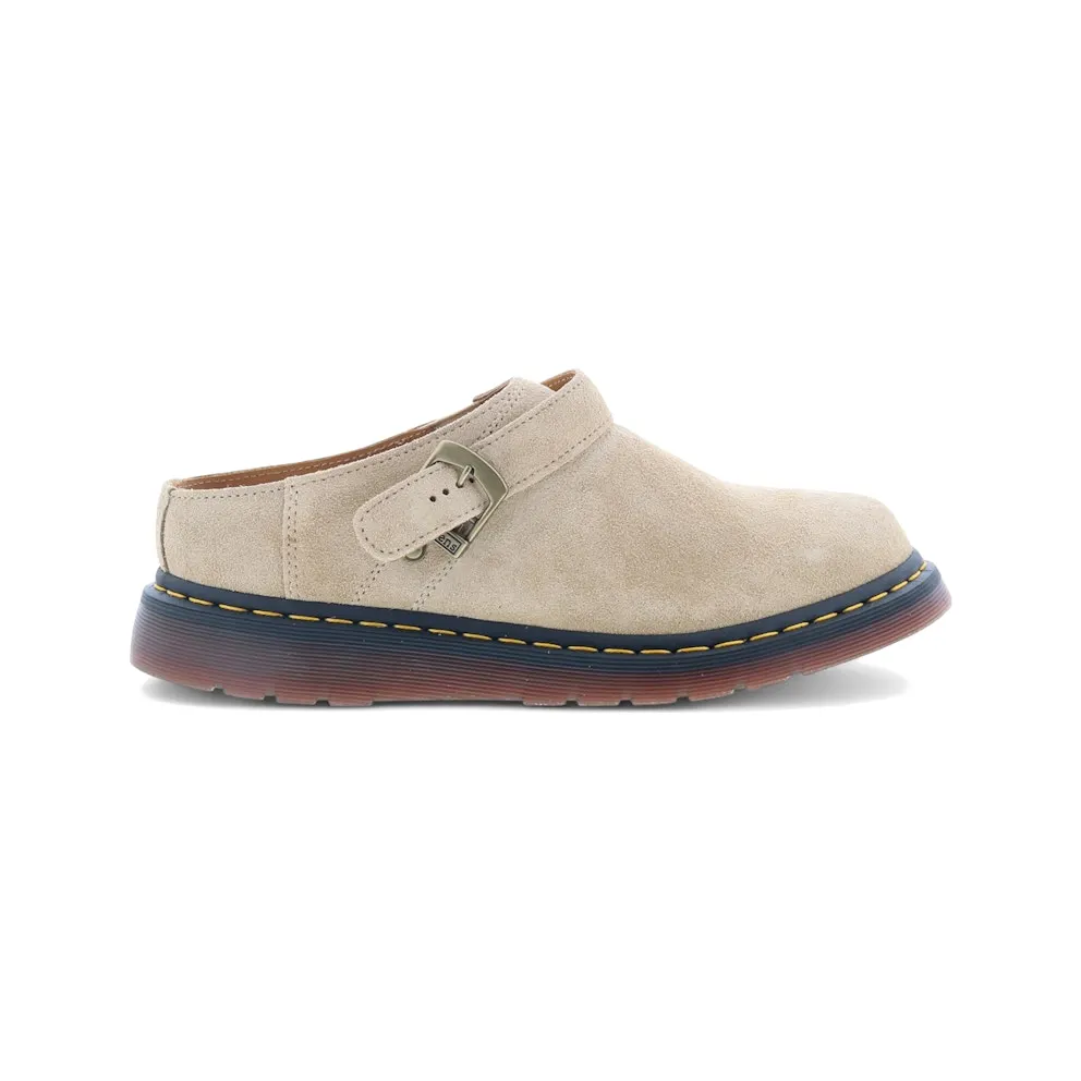 Dr. Martens Isham Desert Oasis Suede Mules Parchment Beige (31734292)