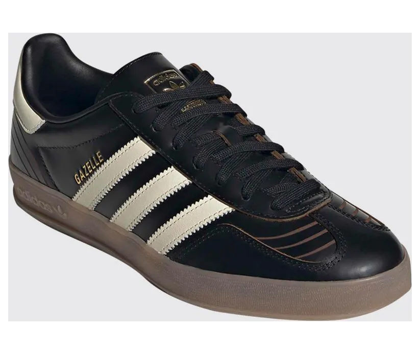 Adidas Originals Gazelle Indoor Leather Sneakers Black (NIH9679)