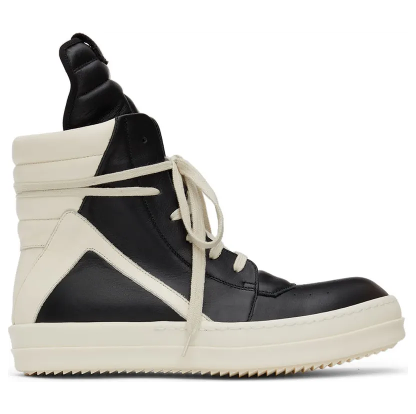 Rick Owens Off-White Geobasket High-Top Sneakers (RU01B1894 LPO)