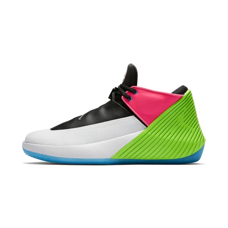 Jordan Why Not Zer0.1 Low Quai54 “White / Black / Electric Green / Metallic Silver” (AT9190-100)