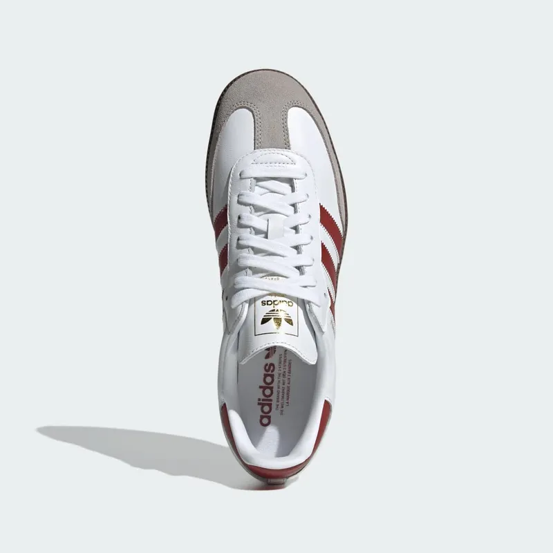 Adidas Samba OG Cloud White / Preloved Ruby / Clear Granite (JH8798)