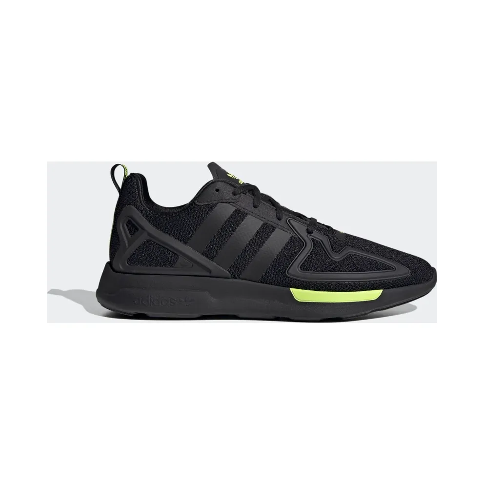 adidas ZX 2K Flux Schuh Core Black / Core Black / Solar Yellow (FV8486)