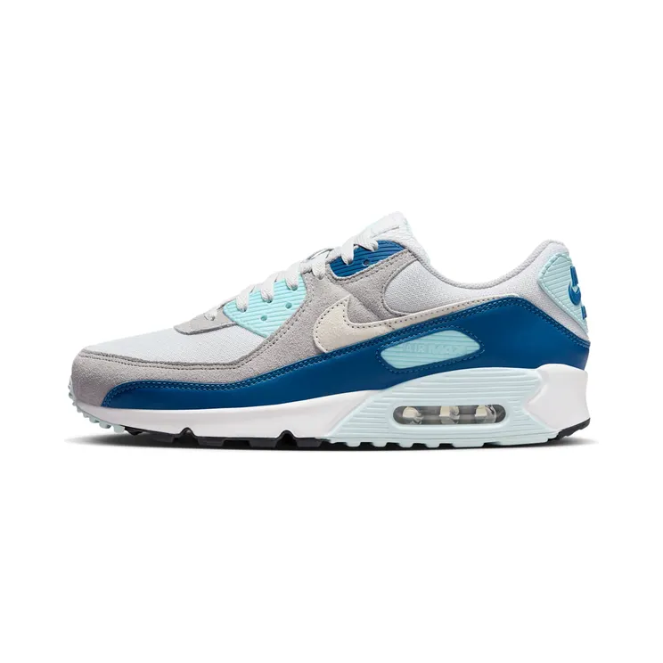 Nike Air Max 90 “Pure Platinum / Glacier Blue / Court Blue / White” (FN6958-001)