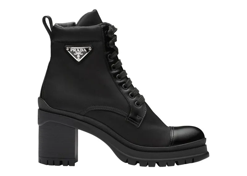 Prada 55mm Laced Booties Black Nylon (1T708M_3LFU_F0002_F_055)