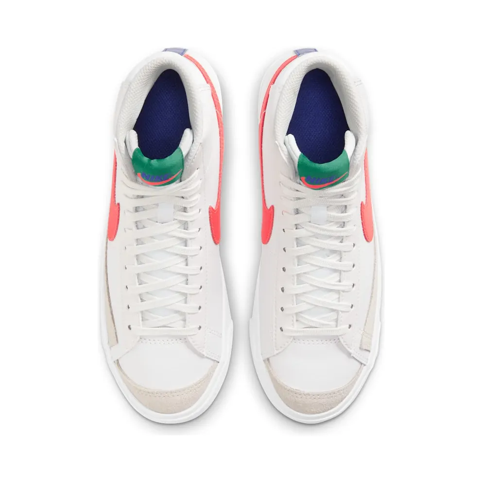 Nike Blazer Mid 77 Platinum Tint Bright Crimson (GS) (DA4086-004)