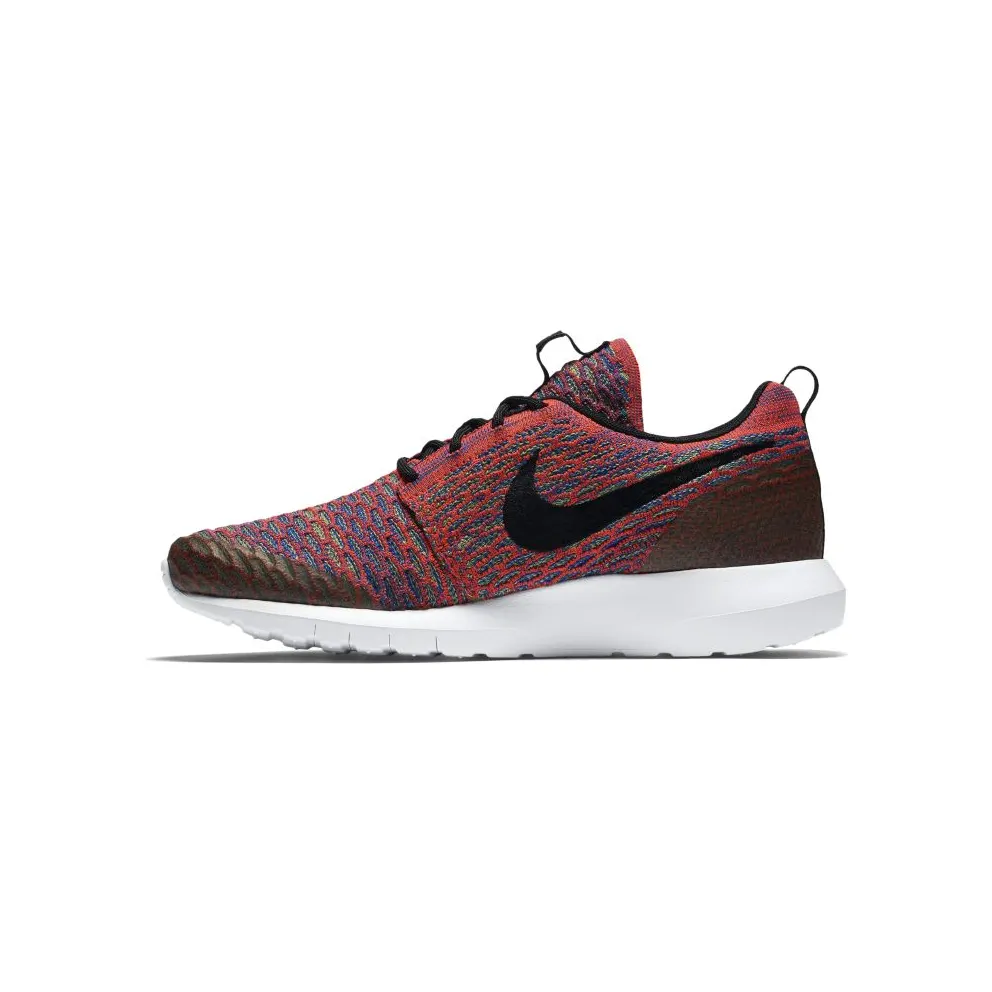 Nike Roshe NM Flyknit Bright Crimson Multi-Color Bright Crimson/Black-Green Streak-Game Royal (816531-600)
