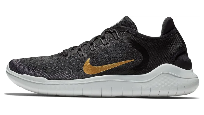 Nike Free RN 2018 Black Metallic Gold Vast Grey (W)