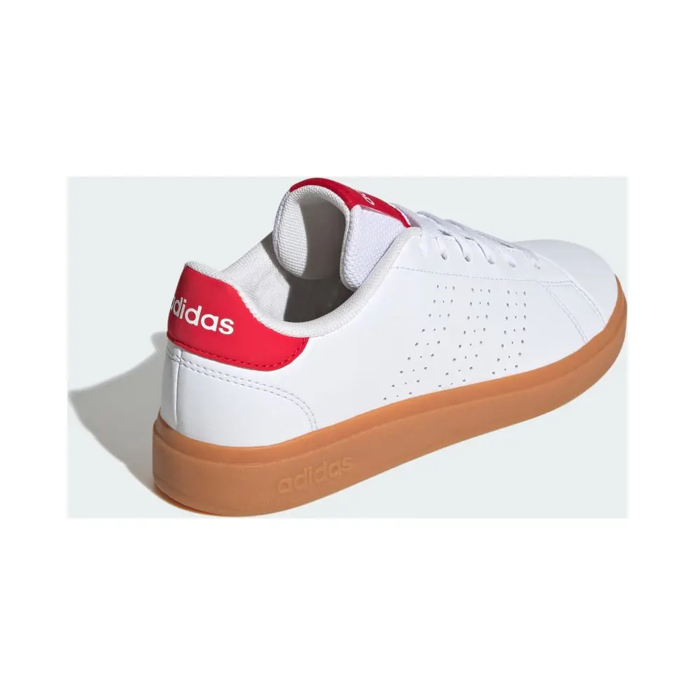 Adidas Advantage Base 2.0 Cloud White / Pure Ruby / Gum (JH9869)