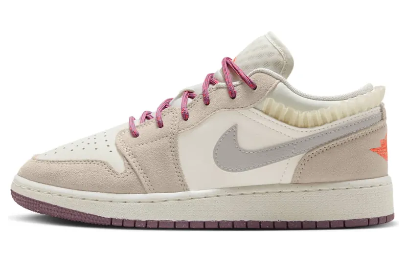 Jordan 1 Low SE GS “Sail Legend Light Brown Violet Dust Neutral Grey” (FQ8094-100)
