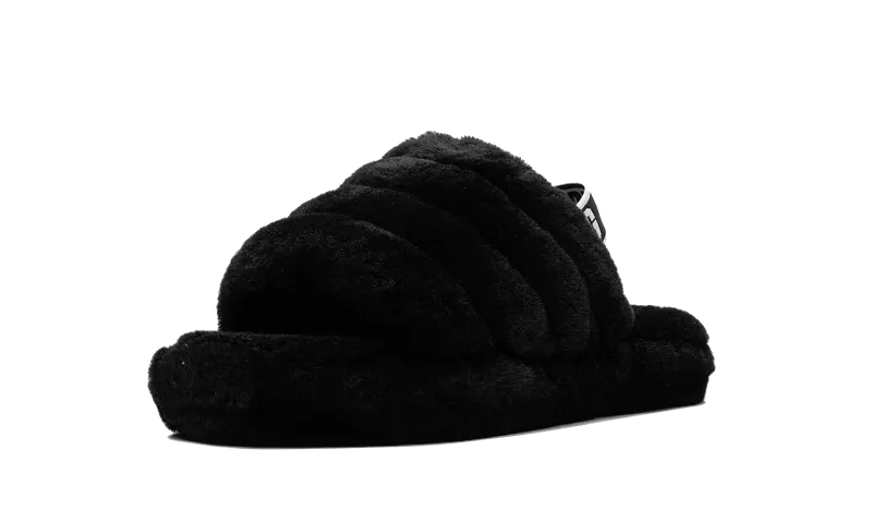 Ugg Fluff Yeah Slide GS “Black” (1098494K-BLK)