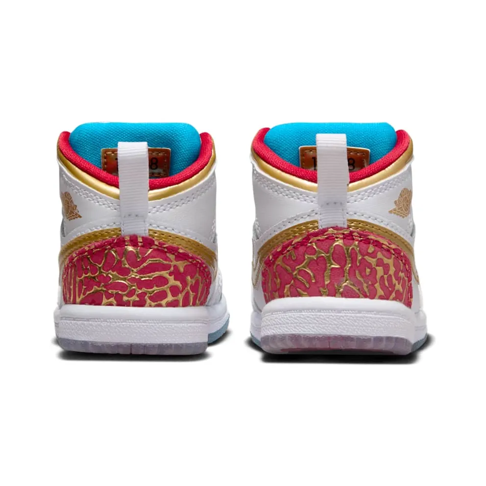 Jordan 1 Mid Sneaker School NC to Chi (FB2211-100)