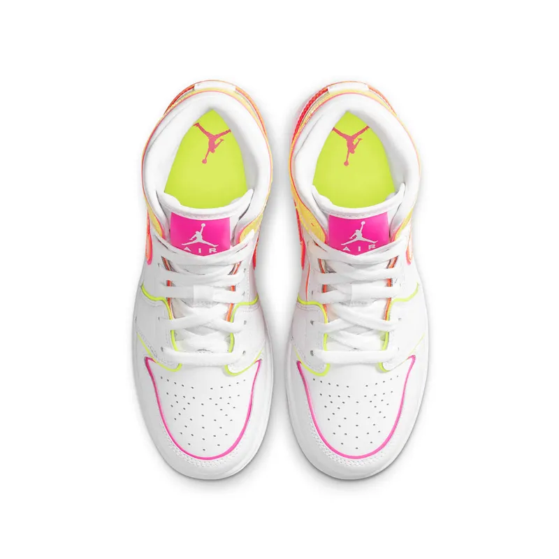 Air Jordan 1 Mid SE Edge Glow (GS) (2020) (CV4611-100)