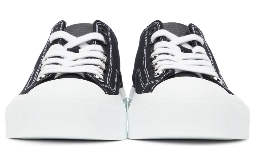 Givenchy Black Canvas City Sneakers (BH0050H0VA) (2)