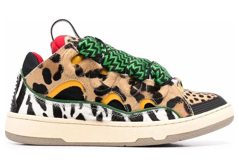 Lanvin Curb Sneakers Leopard Print (FW-SKDK02-ZLEX-H21)