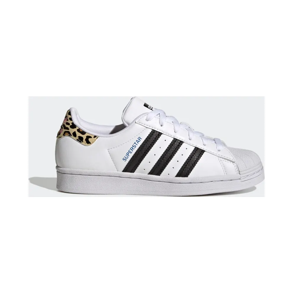 adidas Superstar Schuh Cloud White / Core Black / Blue (GW4062)