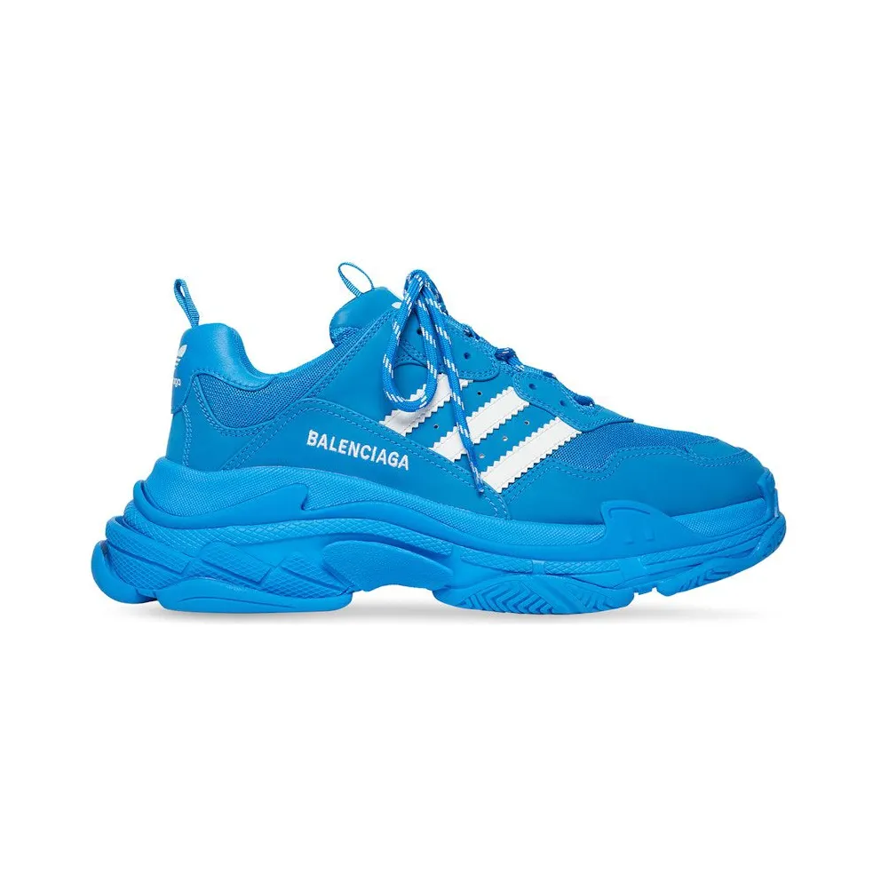 Balenciaga x adidas Triple S Blue White (712764W2ZB24090)