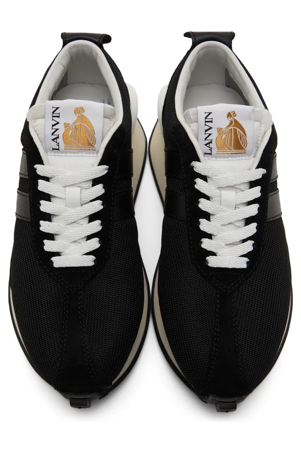 Lanvin White & Grey Mesh Bumpr Sneakers (FM-SKBRUC-DRAG-A20) (5)