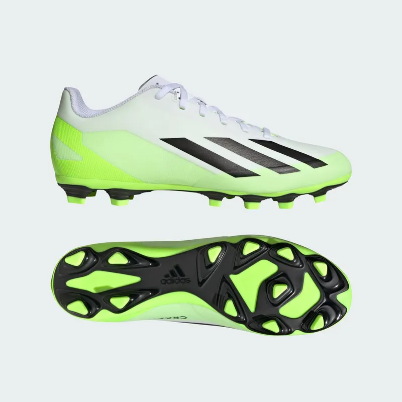 adidas X Crazyfast.4 FG Cloud White Core Black Lucid Lemon (HQ4535)
