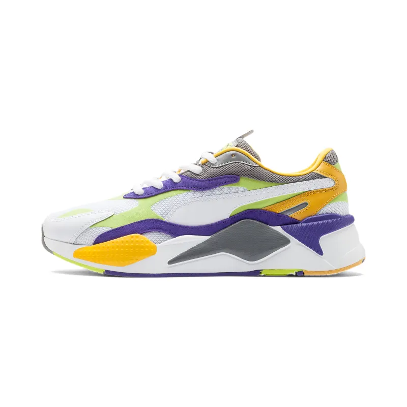 Puma RS-X3 Level Up White Puma White/Lime Punch (373169-01)