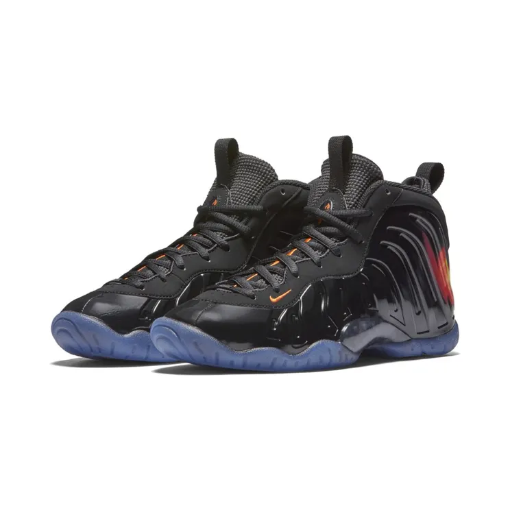 Nike Little Posite One ‘Halloween’ Black/Orange Blaze-White (846077-002)