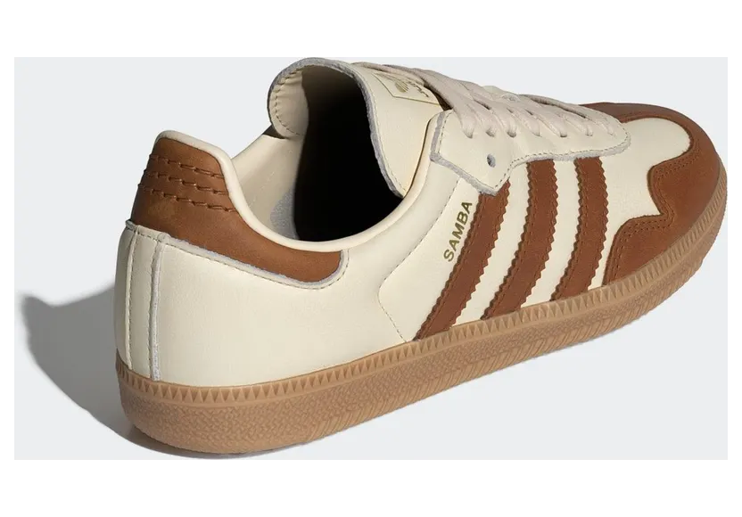 adidas Samba OG “Wonder White Dusky Bronze”: fluweel in aardetinten (4)