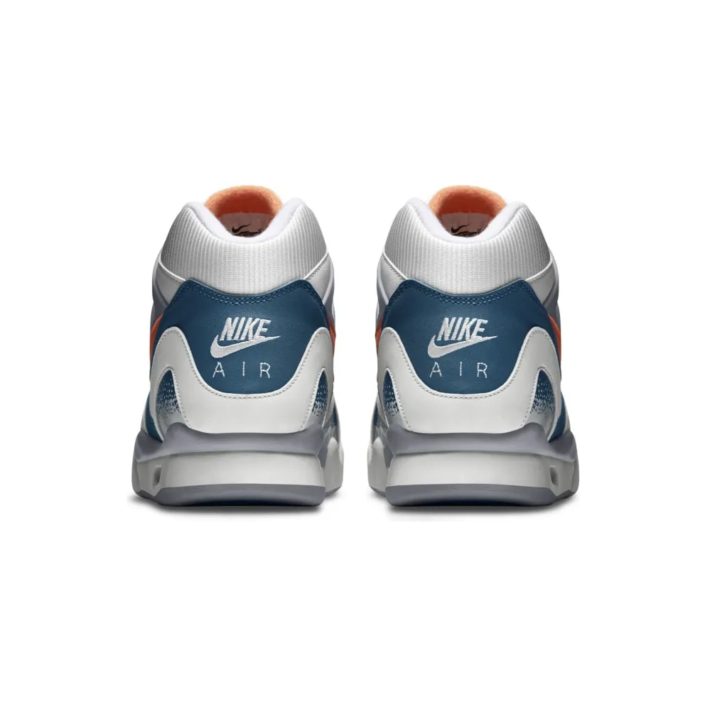 Nike Air Tech Challenge II Clay Blue (2014) White/Orange Burst-Clay Blue-Flat Silver (643089-184)