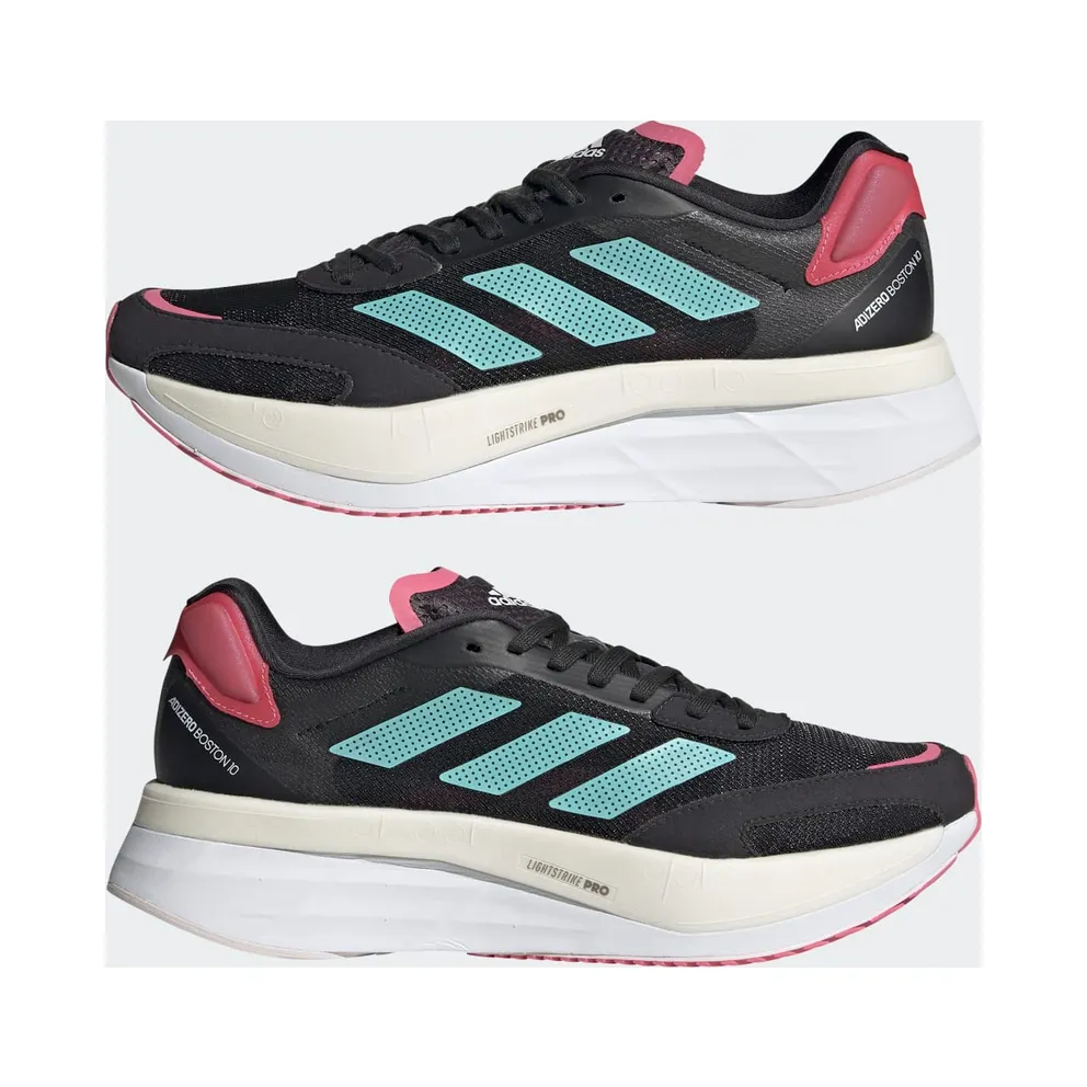 adidas Adizero Boston 10 Carbon / Mint Ton / Rose Tone (H67516)