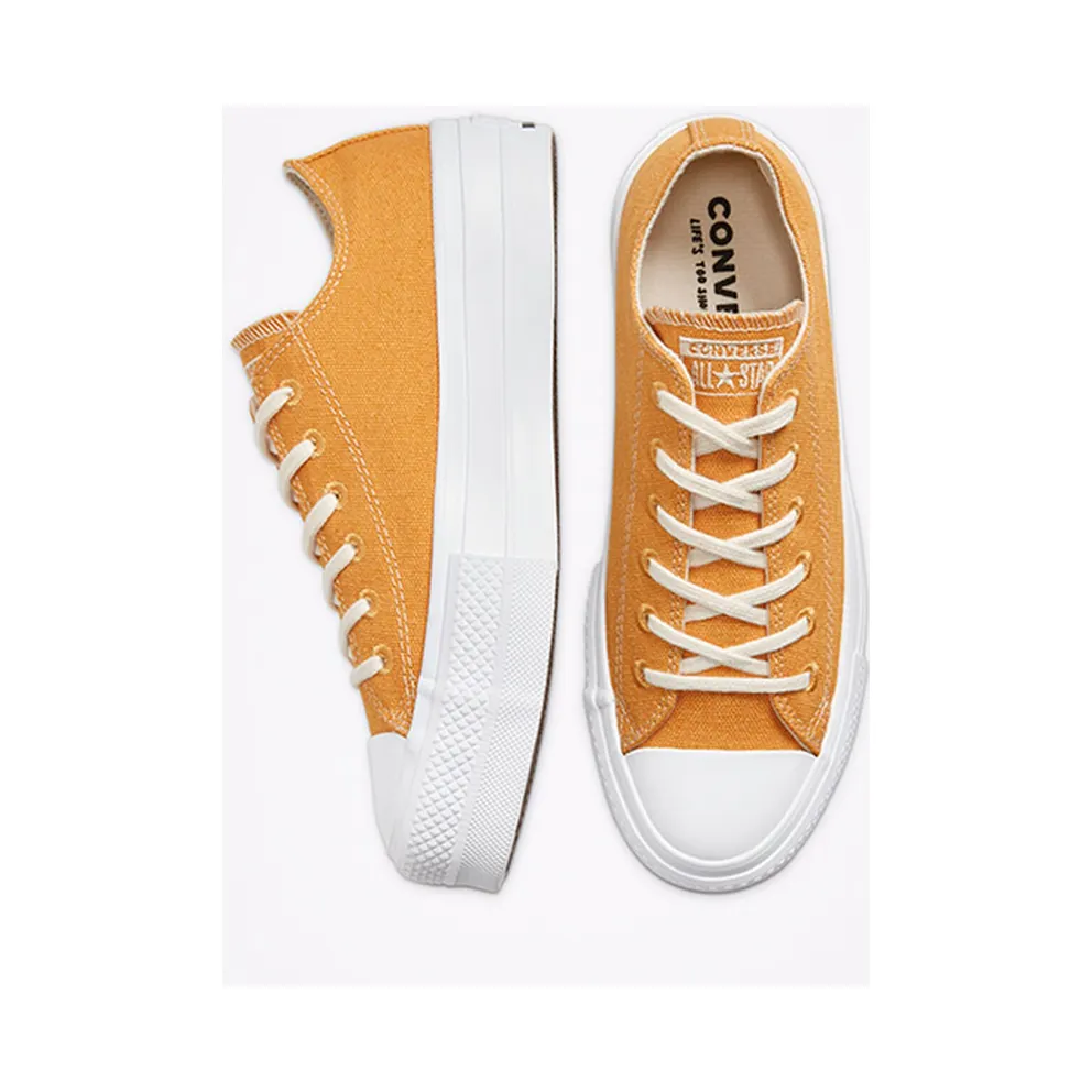 Converse Renew Cotton Chuck Taylor All Star Platform Low ‘Sunflower Gold’ Sunflower Gold/White/White (567104C)