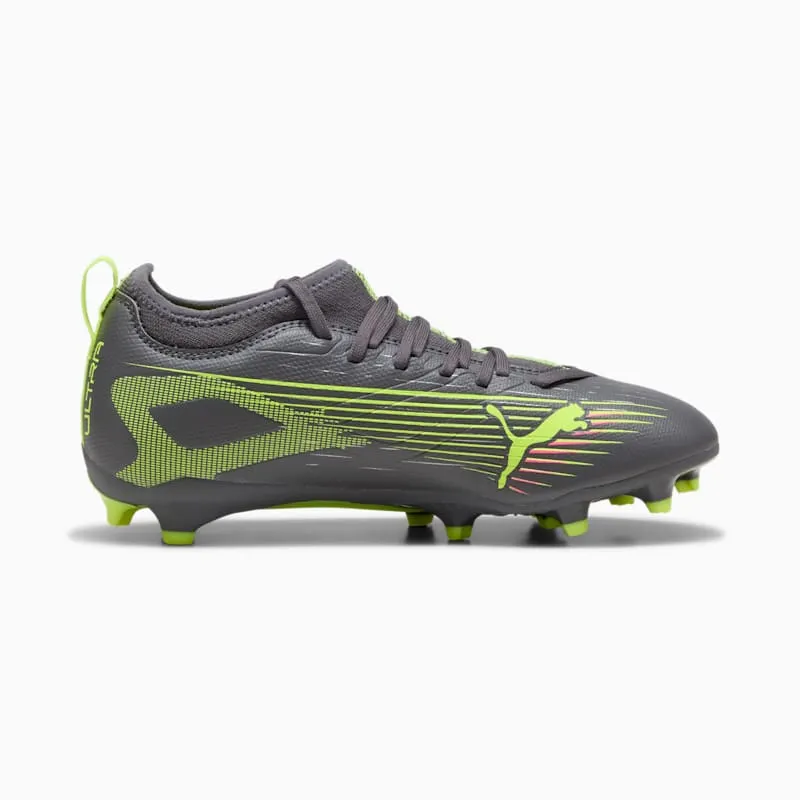 Puma Ultra 5 Match FG/AG Jr Matte Aged Silver Yellow Alert Aged Silver (108167-03)