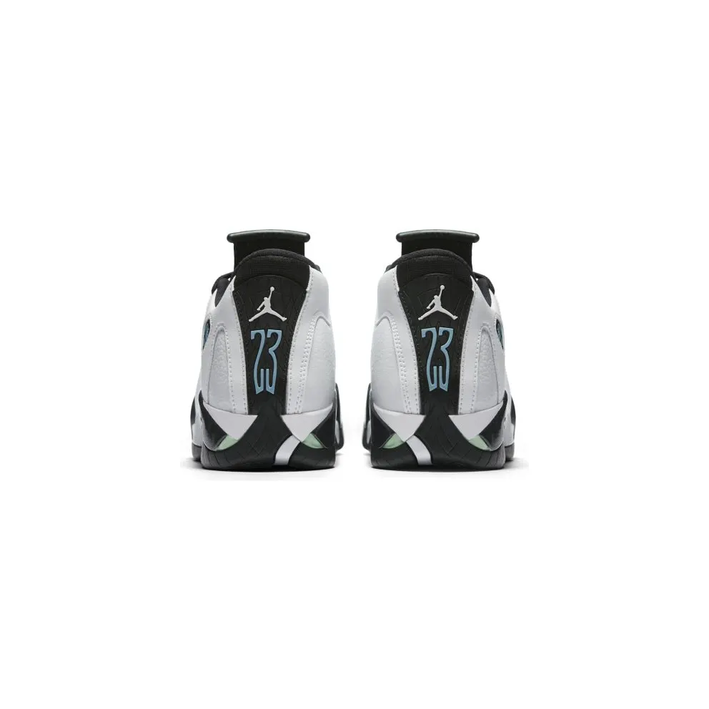 Jordan 14 Retro Oxidized Green 2016 (GS) White/Oxidized Green-Legend Blue-Black (487524-106)