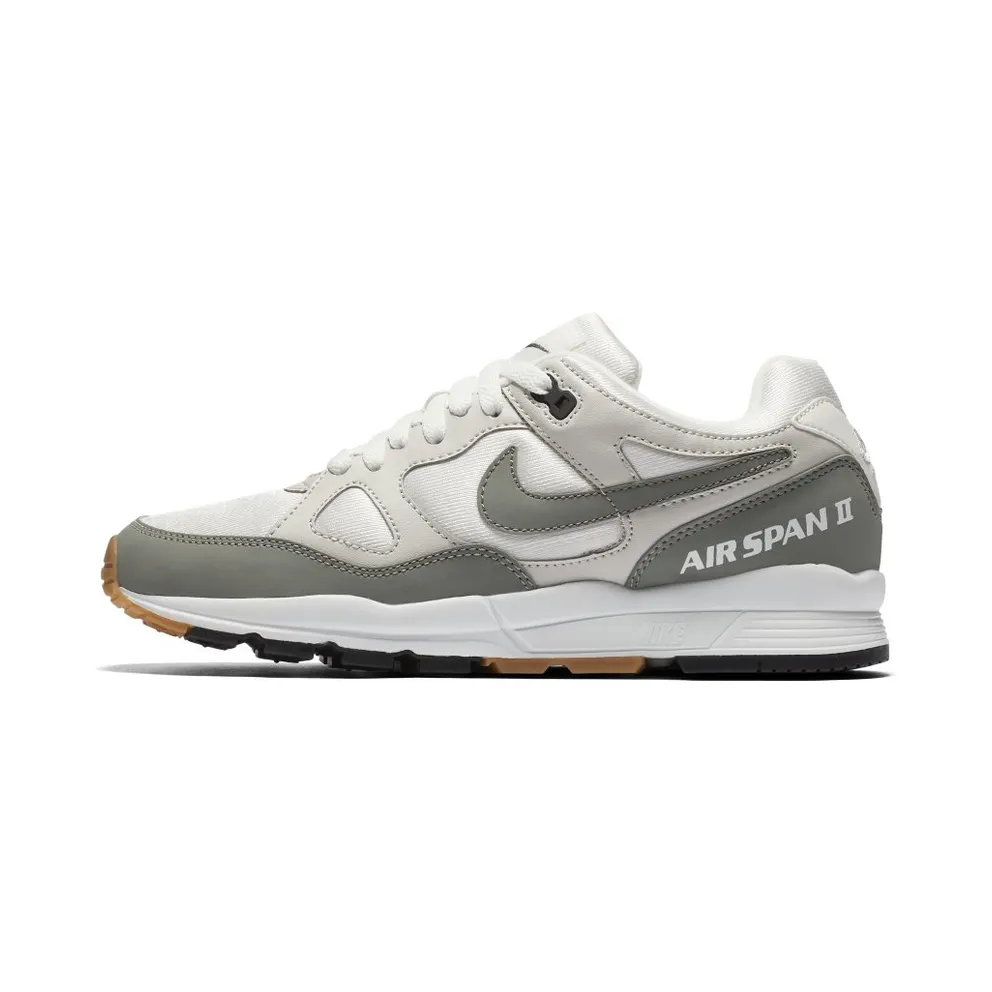 Nike Air Span II “Summit White / Light Bone / Black / Dark Stucco” (AH6800-100)
