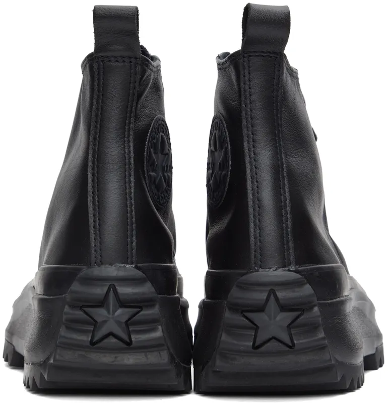 Converse Monocolor Leather Run Star Hike High Top Black/black/almost Black (170548C)