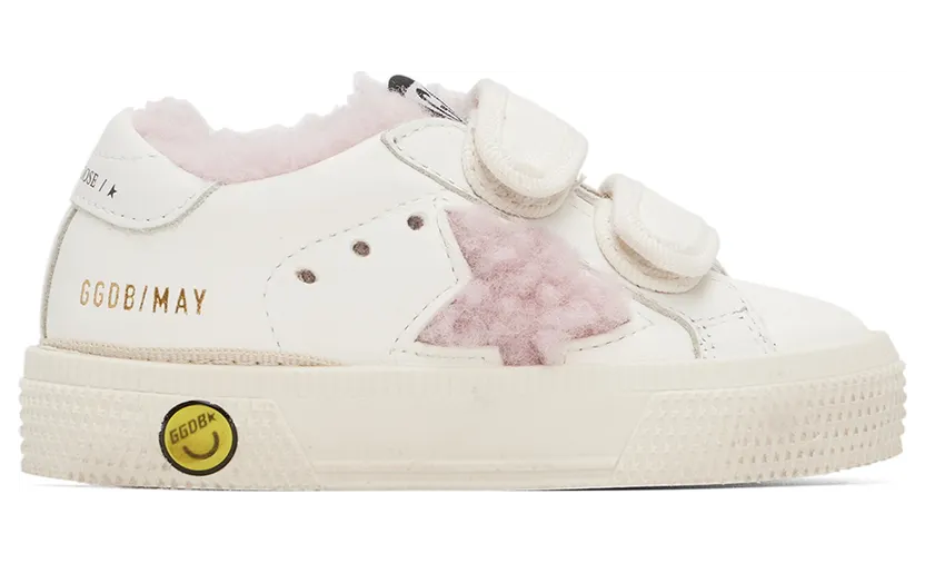 Golden Goose Baby White May School Sneakers (GJF00198.F003280.11202)